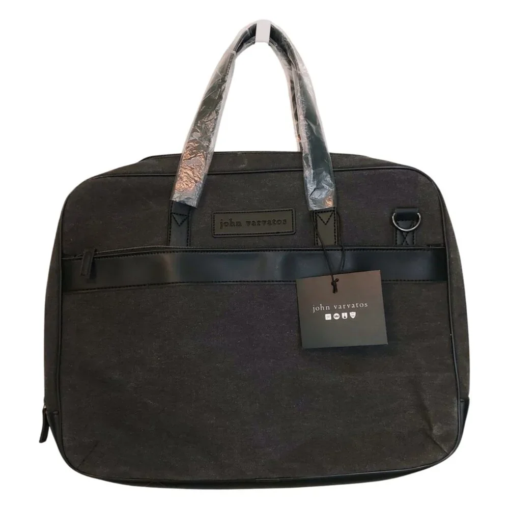 NWT John Varvatos Canvas Laptop Bag